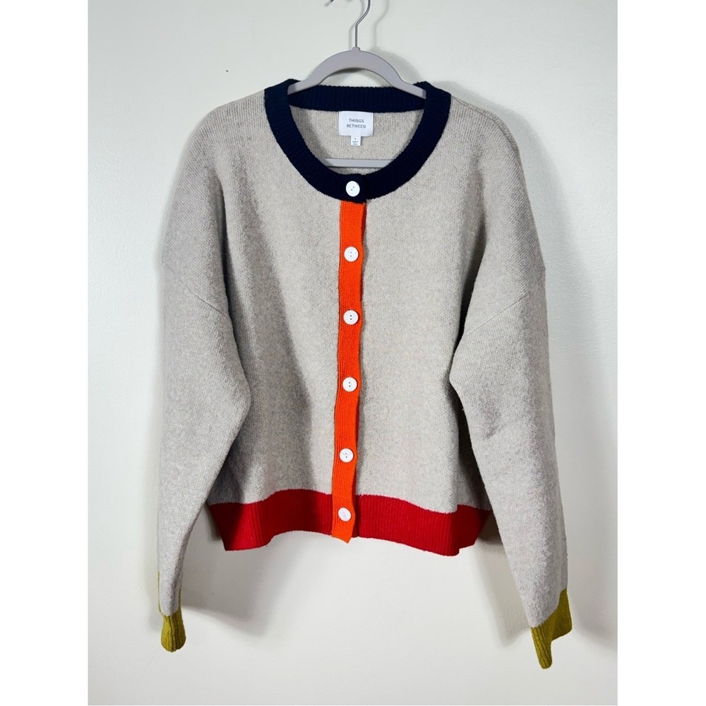 Things Between Oversized Cardigan Sweater Large Slouchy Bohemian Indie Layers